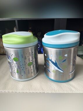Contigo Food Jar Thermos Lunch Insulated Sharks & Dino BPA free. clean